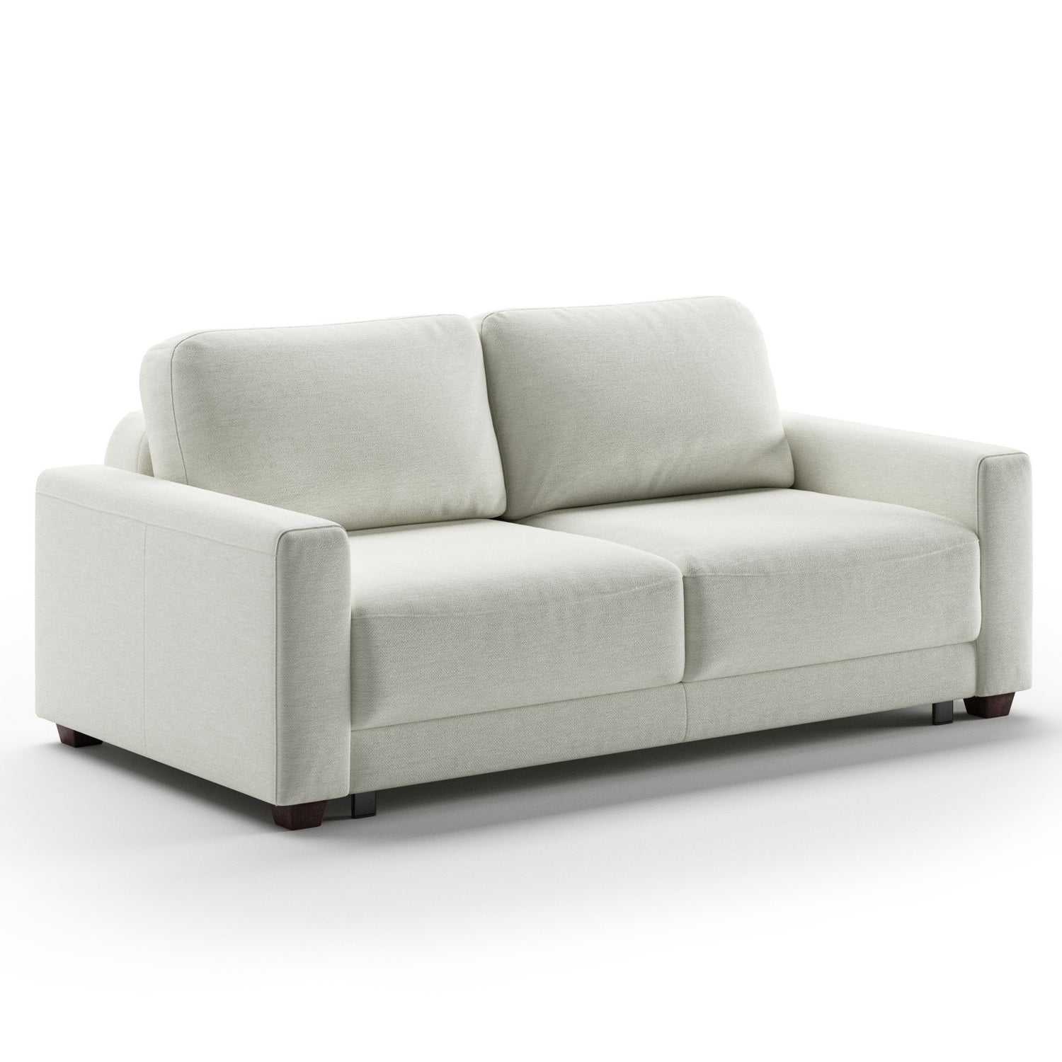  Luonto Belton Queen Sofa Bed in Fabric Gemma 01 with Wooden Feet and Level Mechanism Side Closed View 