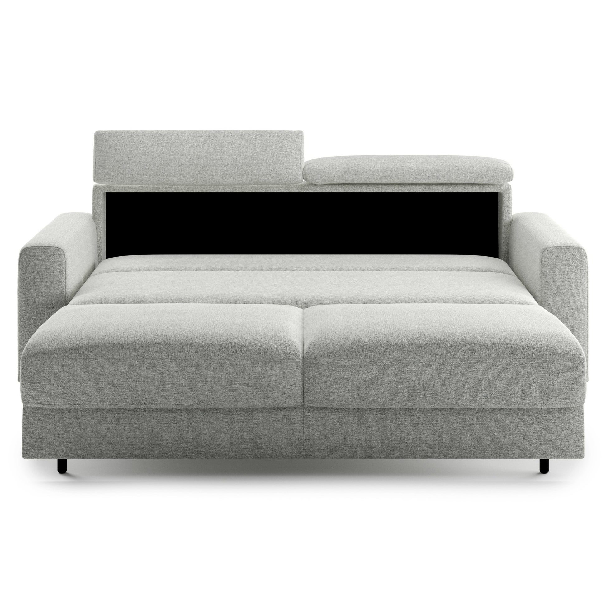 Luonto Elliot King Sofabed in Fabric Lea 40 with Smoked Birch Feet and a Hybrid Mechanism