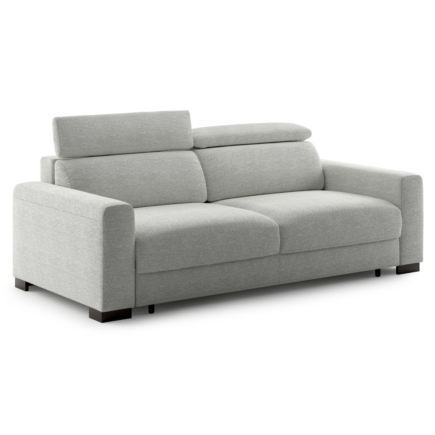 Luonto Elliot King Sofabed in Fabric Lea 40 with Smoked Birch Feet and a Hybrid Mechanism