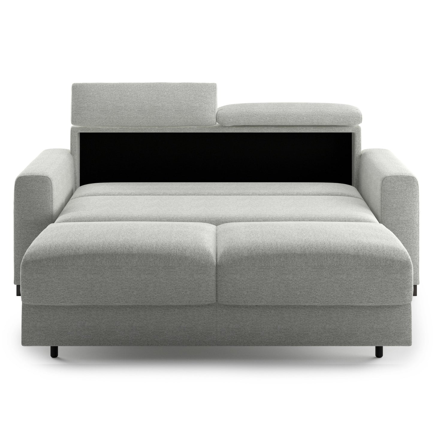 Luonto Elliot Queen Sofabed in Fabric Lea 40 with Smoked Birch Feet and a Hybrid Mechanism