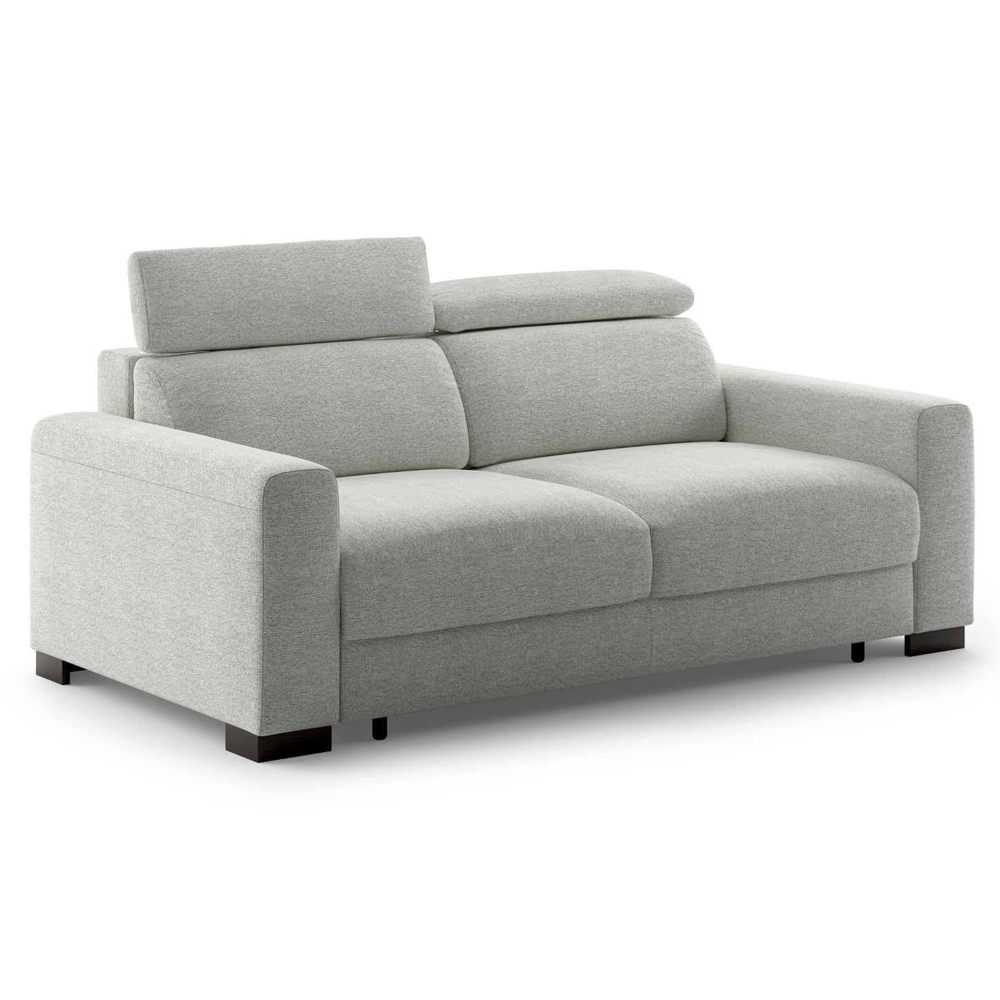 Luonto Elliot Queen Sofabed in Fabric Lea 40 with Smoked Birch Feet and a Hybrid Mechanism