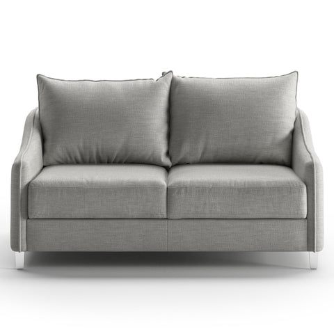 Luonto Ethos Full XL Sofabed in Fabric Oliver 173 with Chrome Foot and Nest Mechanism Front Closed