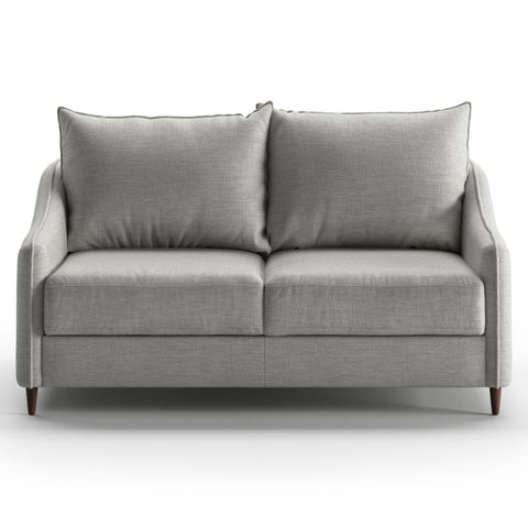 Luonto Ethos Full XL Sofabed in Fabric Oliver 173 with Wood Foot and Nest Mechanism Front Closed