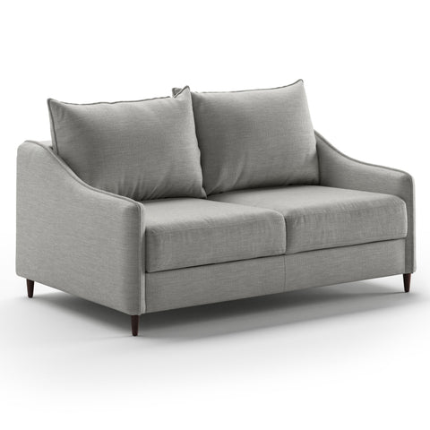 Luonto Ethos Full XL Sofabed in Fabric Oliver 173 with Wood Foot and Nest Mechanism Side Closed