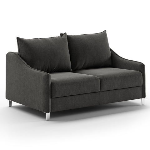 Luonto Ethos Full XL Sofabed in Fabric Oliver 515 with Chrome Foot and Nest Mechanism Side Closed