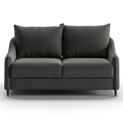 Luonto Ethos Full XL Sofabed in Fabric Oliver 515 with Wood Foot and Nest Mechanism Front Closed