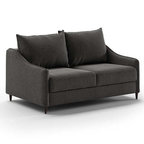 Luonto Ethos Full XL Sofabed in Fabric Oliver 515 with Wood Foot and Nest Mechanism Side Closed