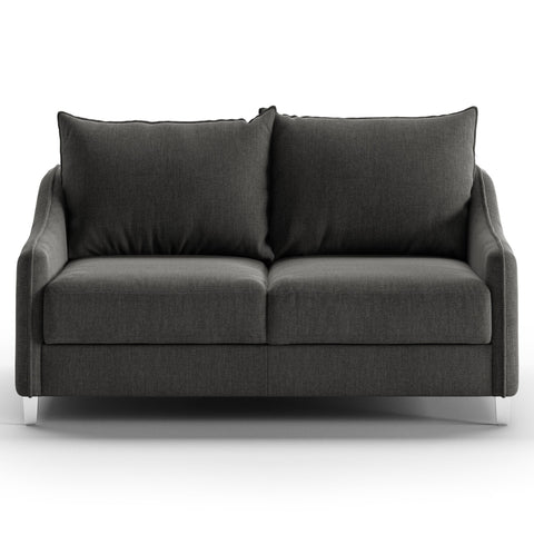 Luonto Ethos Full XL Sofabed in Fabric Oliver 515 with Chrome Foot and Nest Mechanism Front Closed