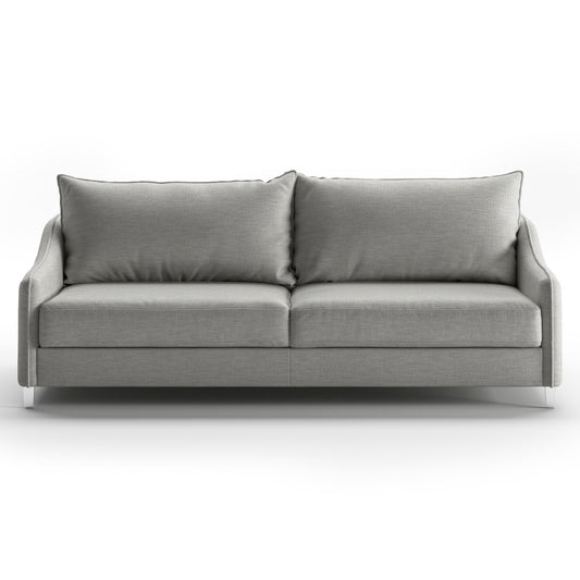 Luonto Ethos King Sofabed in Fabric Oliver 173 with Chrome Foot and Nest Mechanism Front Closed