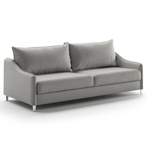 Luonto Ethos King Sofabed in Fabric Oliver 173 with Chrome Foot and Nest Mechanism Side Closed