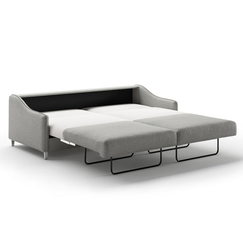 Luonto Ethos King Sofabed in Fabric Oliver 173 with Chrome Foot and Nest Mechanism Side Open