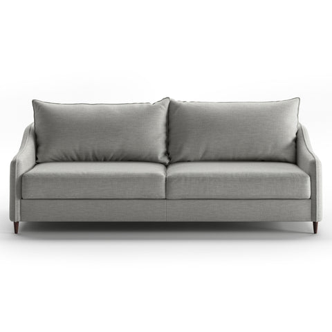 Luonto Ethos King Sofabed in Fabric Oliver 173 with Wood Foot and Nest Mechanism Front Closed