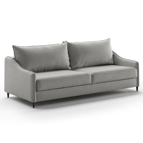 Luonto Ethos King Sofabed in Fabric Oliver 173 with Wood Foot and Nest Mechanism Side Closed