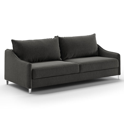 Luonto Ethos King Sofabed in Fabric Oliver 515 with Chrome Foot and Nest Mechanism Side Closed