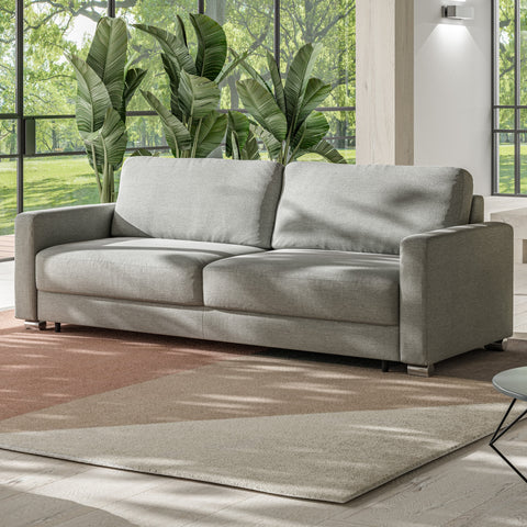 Luonto Hampton King Sofabed in Fabric Rodeo 104 with a Hybrid Mechanism