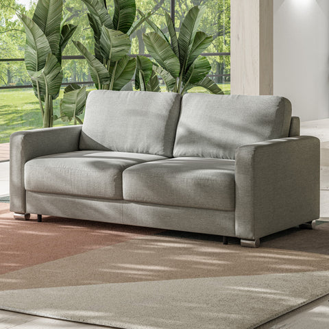 Luonto Hampton Queen Sofabed in Fabric Rodeo 104 with a Hybrid Mechanism