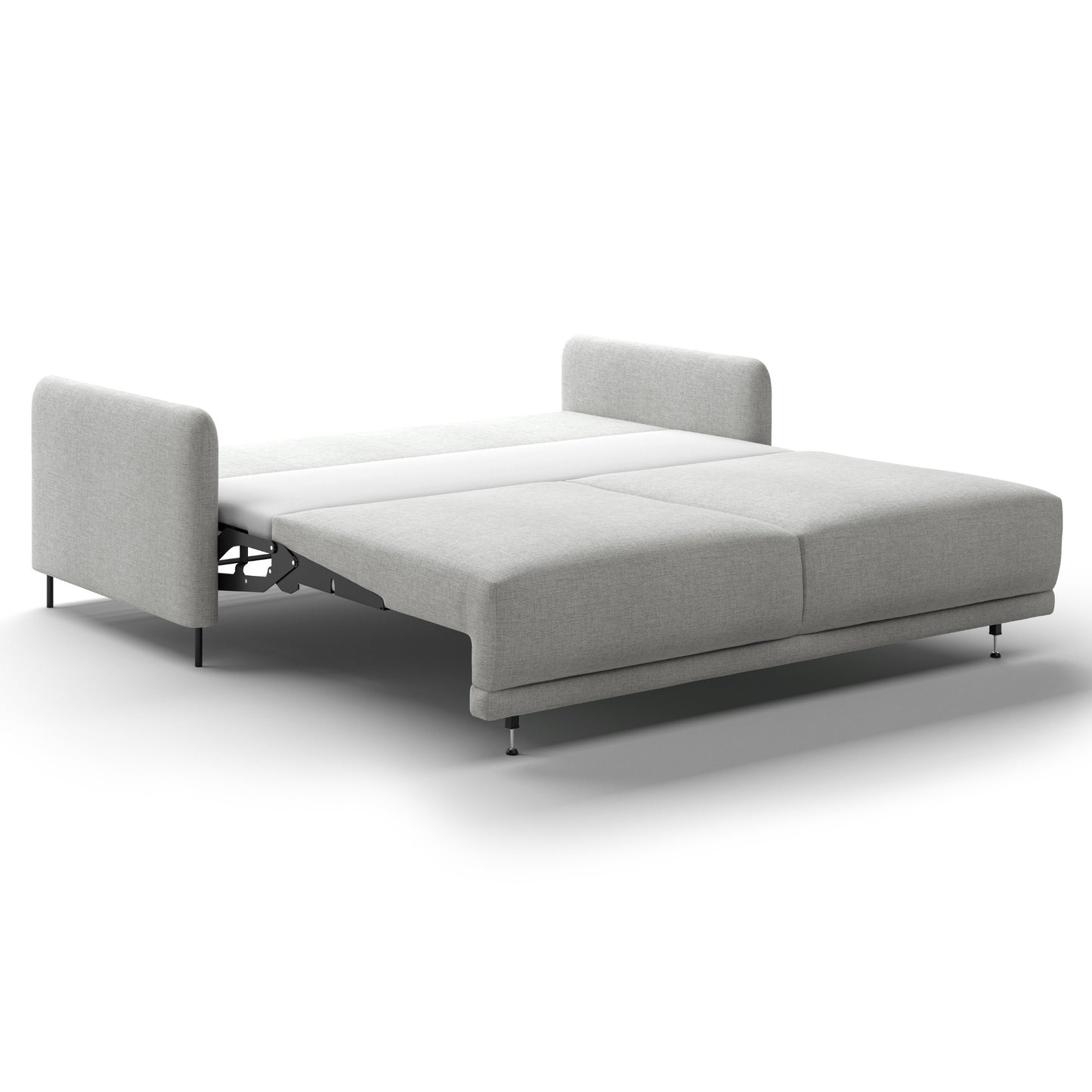 Luonto Haven King Sofabed in Fabric Atlantic 01 with Metal Feet and a Hybrid Mechanism