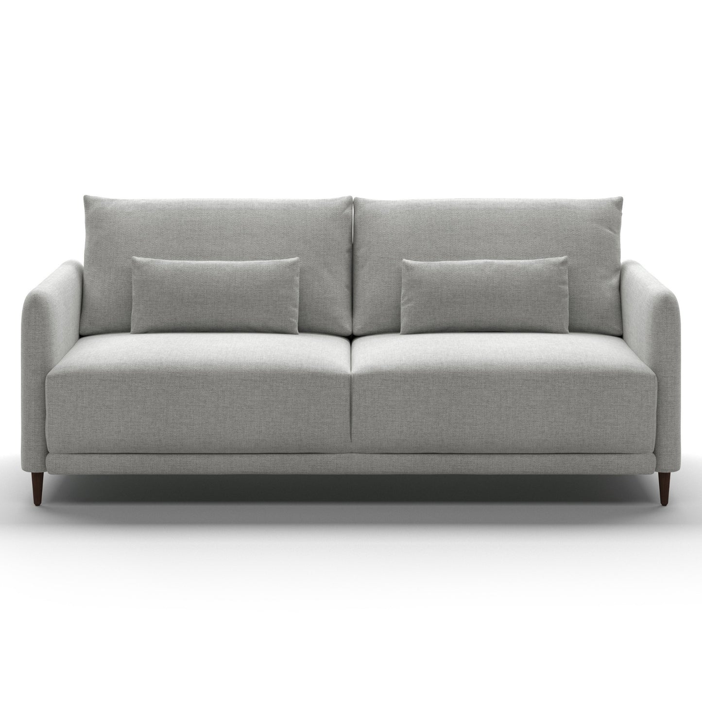 Luonto Haven King Sofabed in Fabric Atlantic 01 with Wood Feet and a Hybrid Mechanism