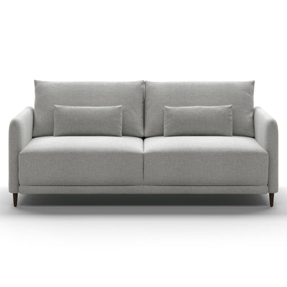 Luonto Haven King Sofabed in Fabric Atlantic 01 with Wood Feet and a Hybrid Mechanism