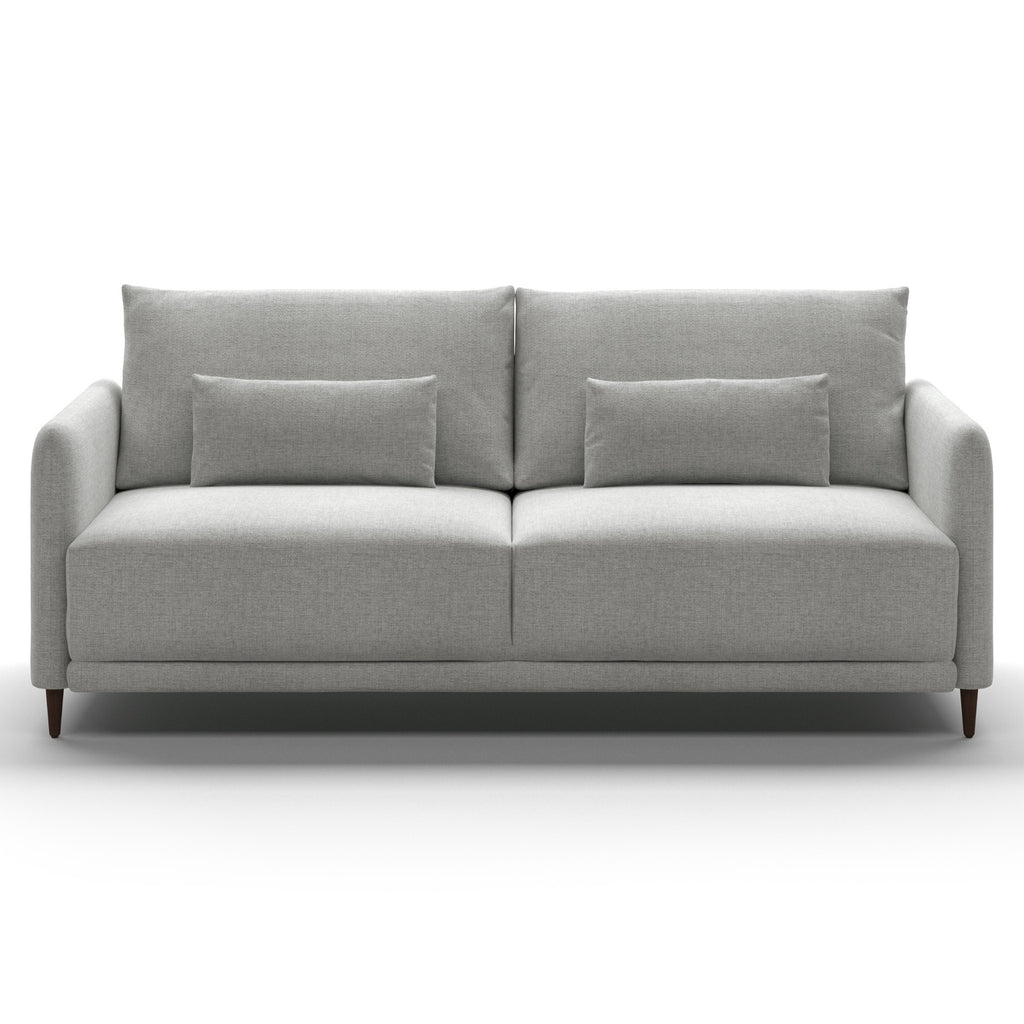 Luonto Haven King Sofabed in Fabric Atlantic 01 with Wood Feet and a Hybrid Mechanism