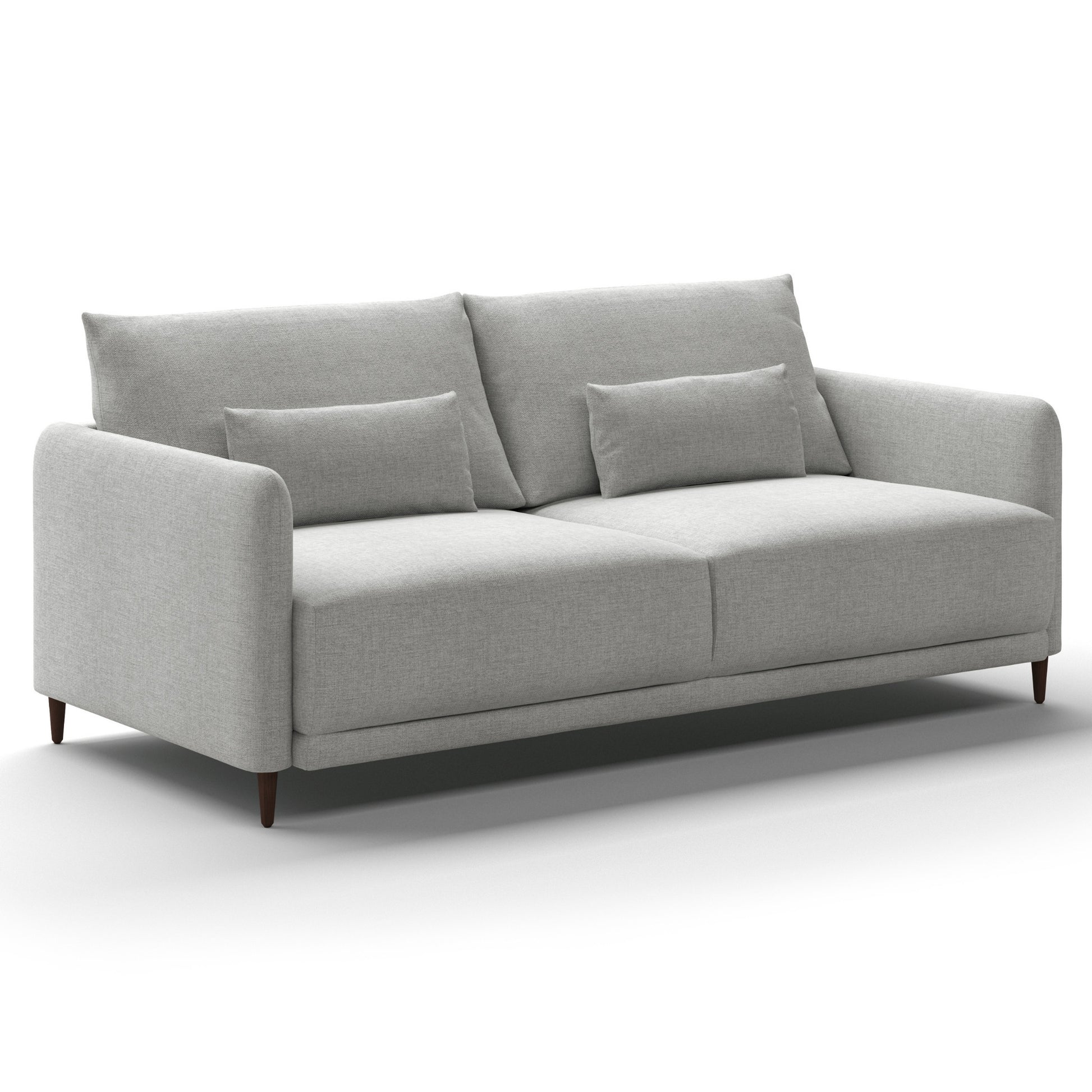 Luonto Haven King Sofabed in Fabric Atlantic 01 with Wood Feet and a Hybrid Mechanism