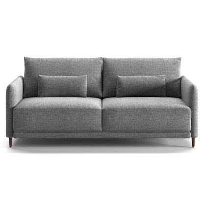 Luonto Haven King Sofabed in Fabric Atlantic 07 with Wood Feet and a Hybrid Mechanism