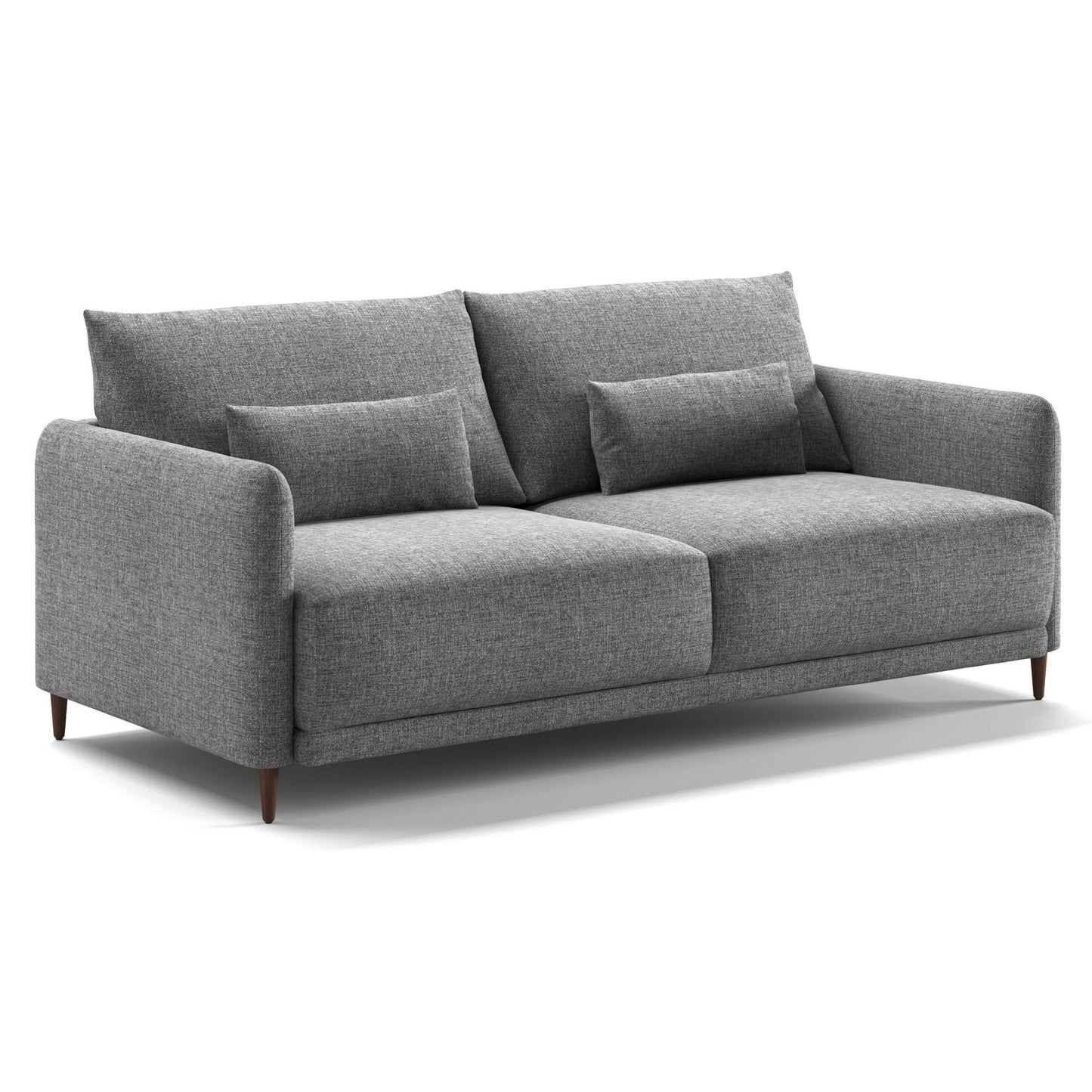 Luonto Haven King Sofabed in Fabric Atlantic 07 with Wood Feet and a Hybrid Mechanism