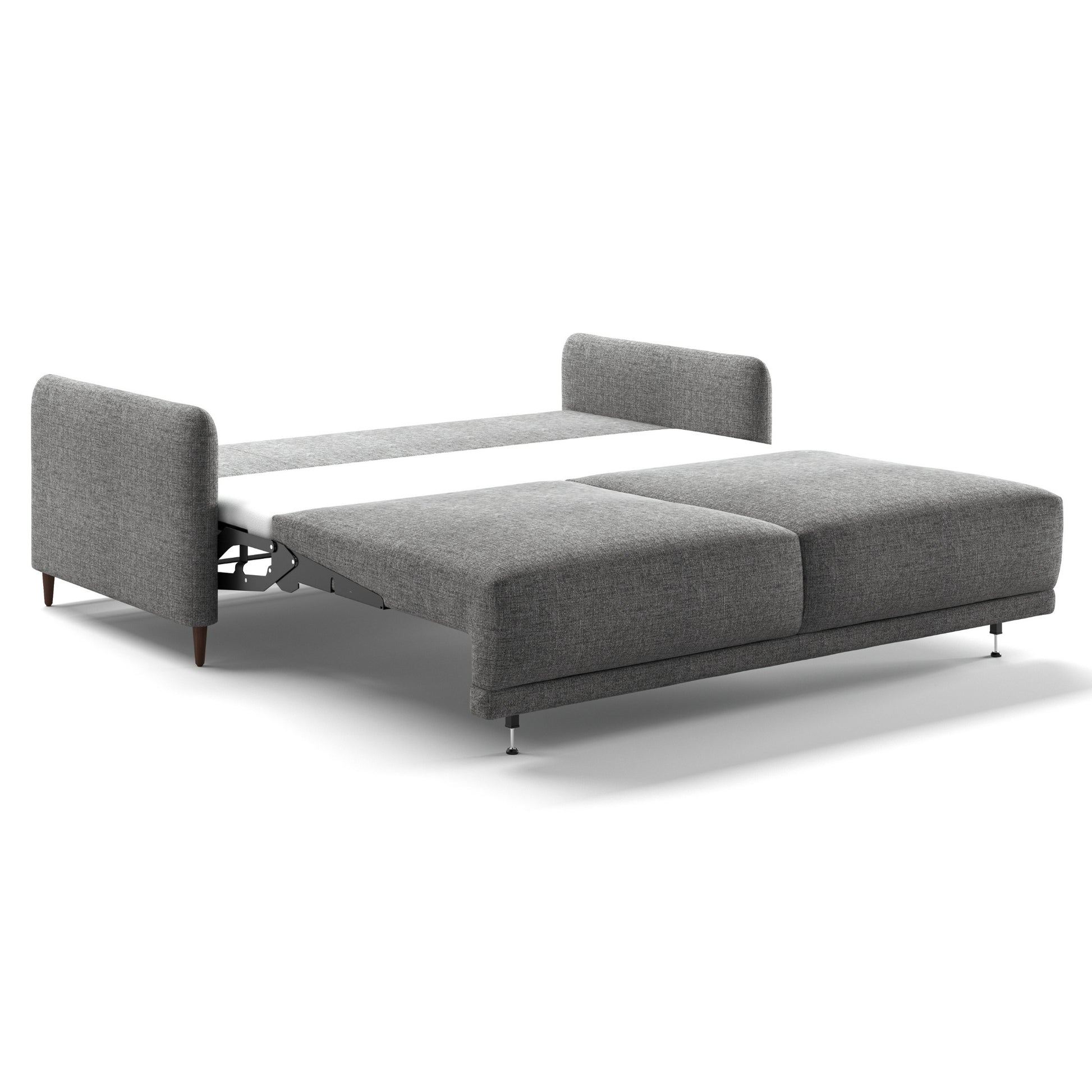 Luonto Haven King Sofabed in Fabric Atlantic 07 with Wood Feet and a Hybrid Mechanism