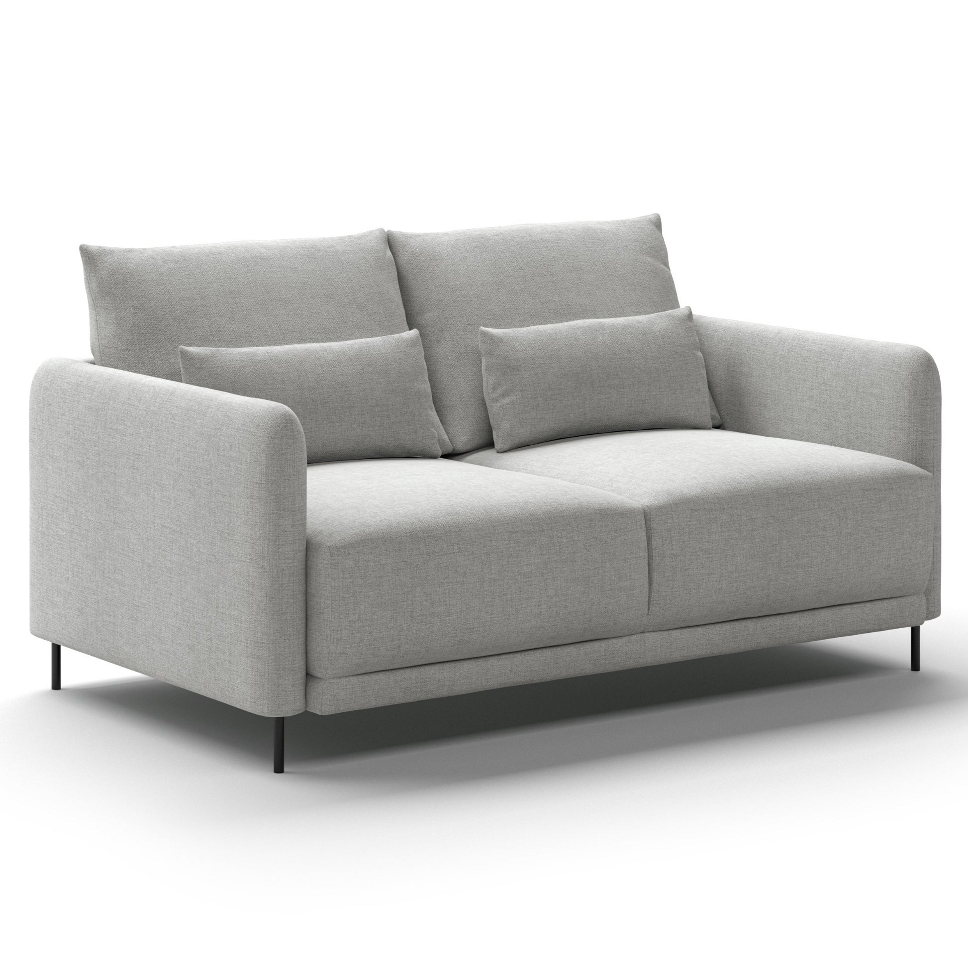 Luonto Haven Queen Sofabed in Fabric Atlantic 01 with Metal Feet and Hybrid Mechanism