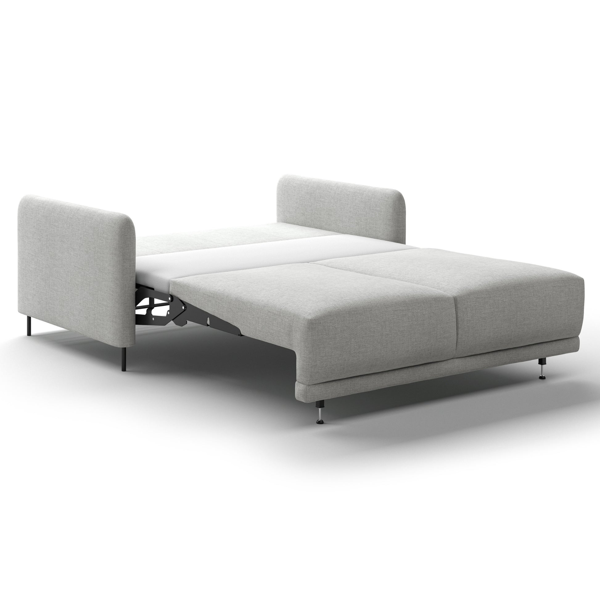 Luonto Haven Queen Sofabed in Fabric Atlantic 01 with Metal Feet and Hybrid Mechanism