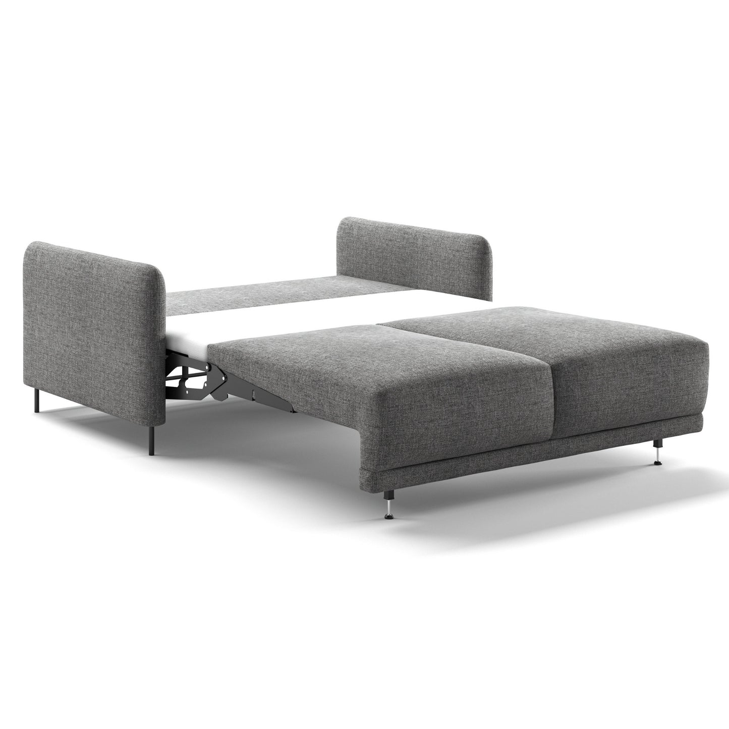 Luonto Haven Queen Sofabed in Fabric Atlantic 07 with Metal Feet and Hybrid Mechanism