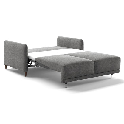 Luonto Haven Queen Sofabed in Fabric Atlantic 07 with Wood Feet and Hybrid Mechanism