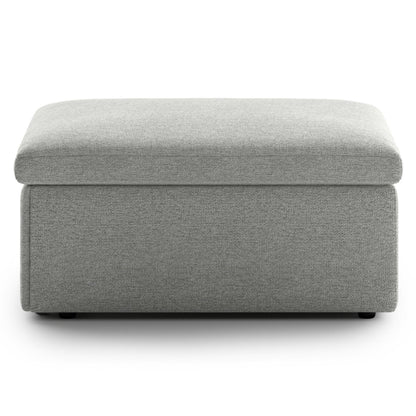 Luonto Otto Cot Sleeper Ottoman with a Drawer Mechanism and Smoked Birch Feet