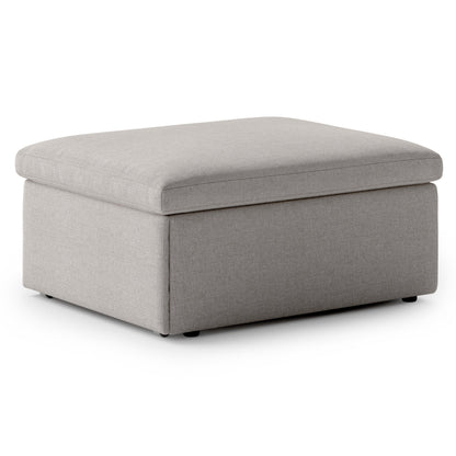 Luonto Otto Cot Sleeper Ottoman with a Drawer Mechanism and Smoked Birch Feet