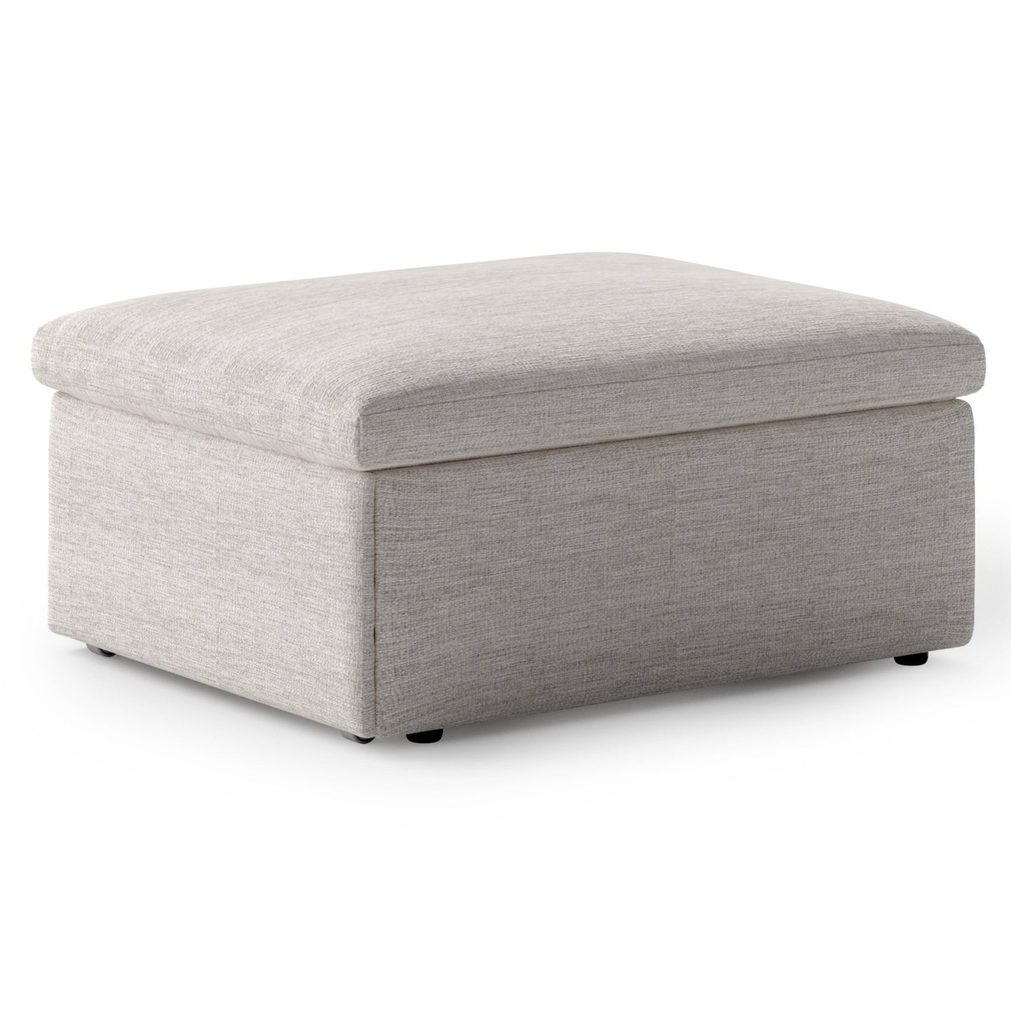 Luonto Otto Cot Sleeper Ottoman with a Drawer Mechanism and Smoked Birch Feet