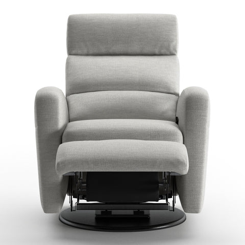 Luonto Sloped Gliding Recliner Swivel Base in Fabric Oliver 173 