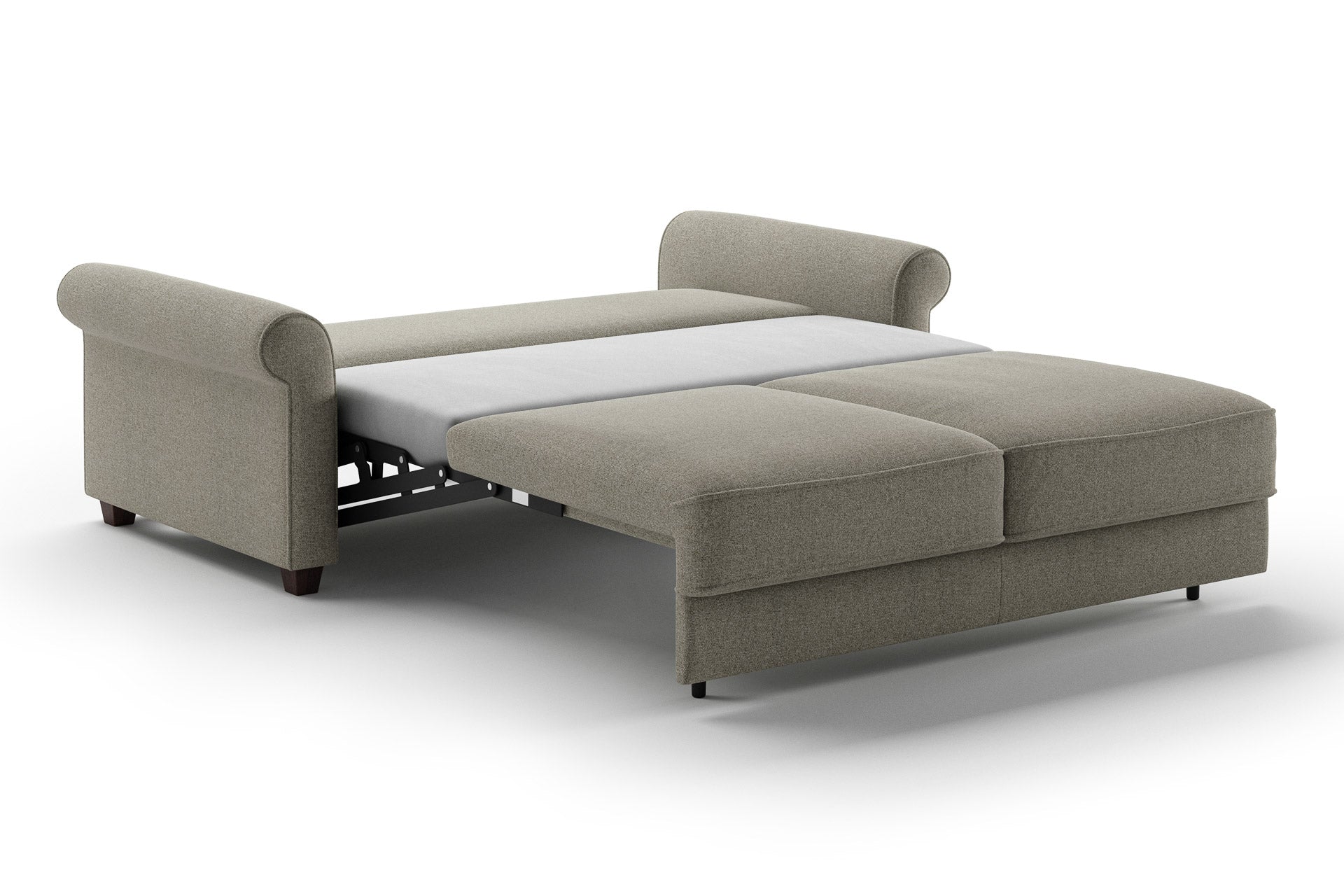 Luonto Casey Sleeper Sofa - Queen in Rene 03 - Open - angle view