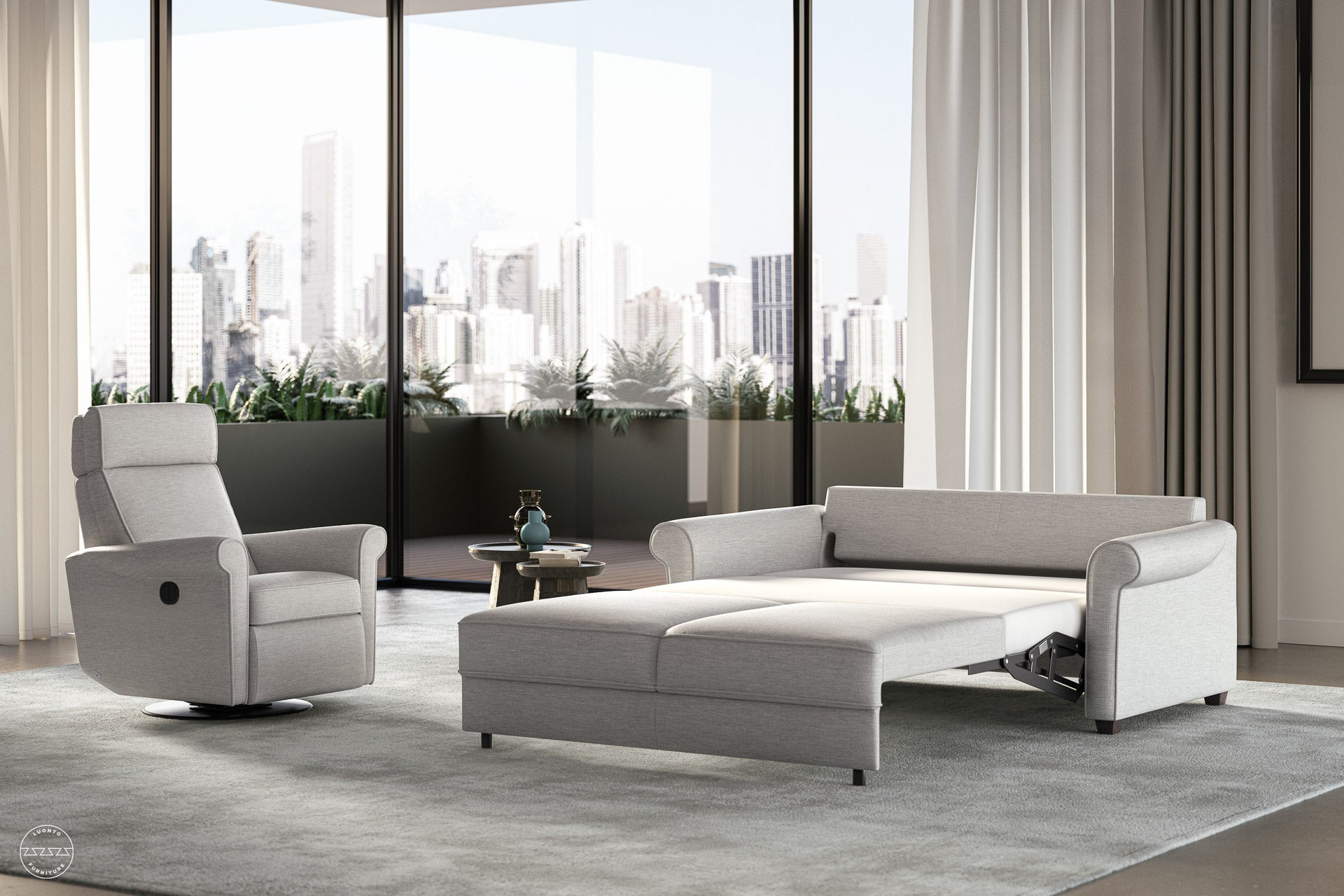 Luonto Charleston Sleeper Sofa - Open