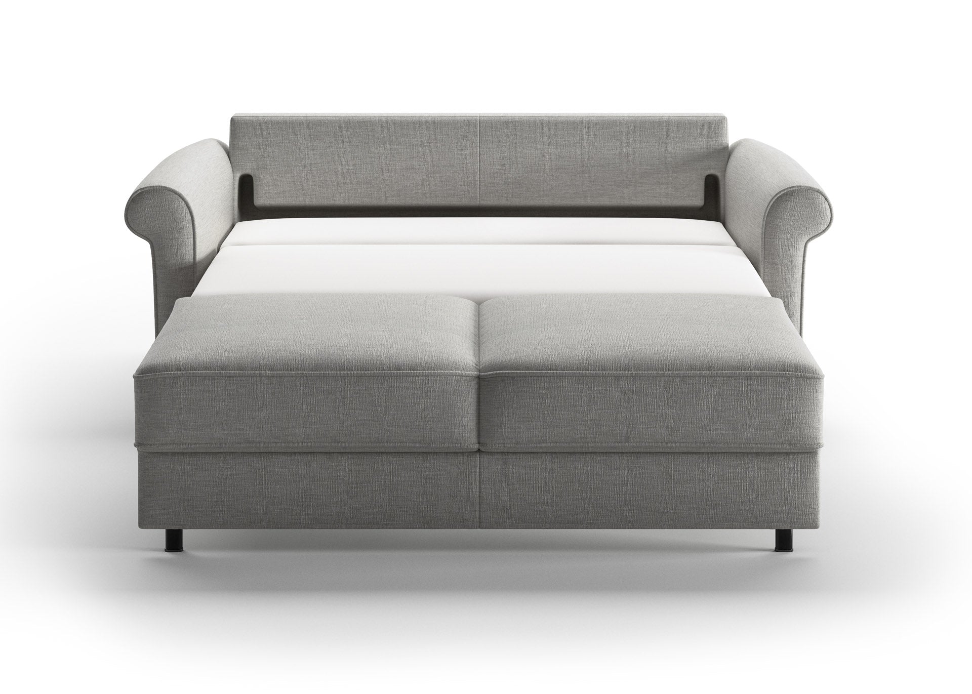 Luonto Charleston Sleeper Sofa - Queen in Oliver 173 - Open - front view