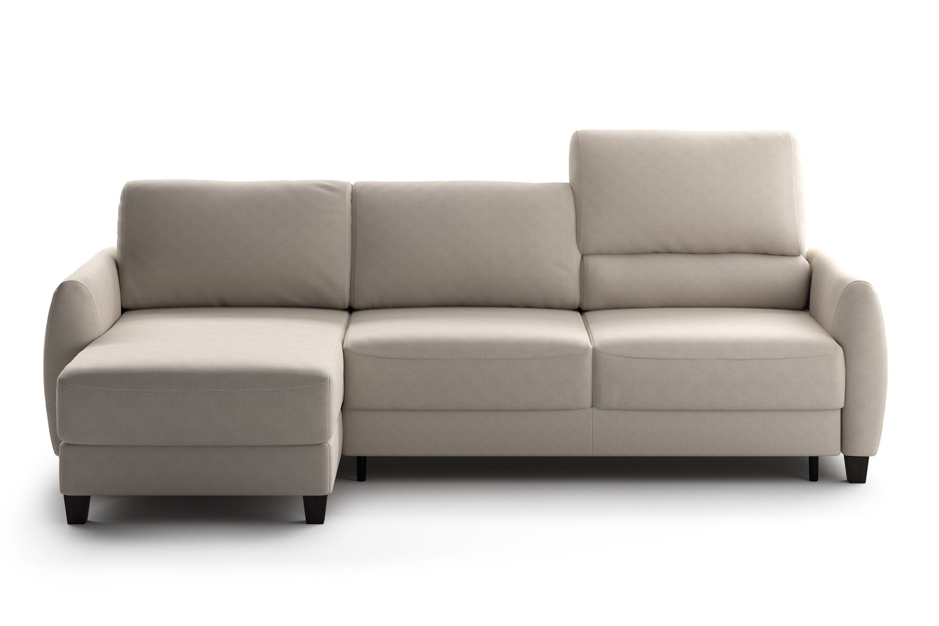 Luonto Delta Reversible Chaise Sleeper in Cloud 02 - Closed - front view
