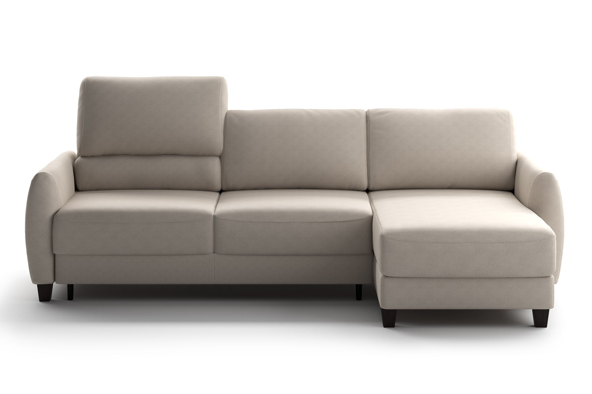 Luonto Delta Reversible Chaise Sleeper in Cloud 02 - Closed - front view