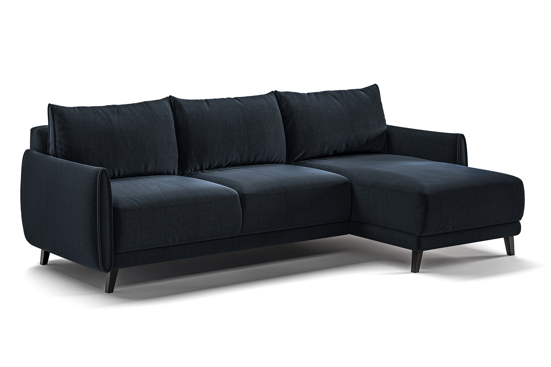 Luonto Dolphin Reversible Chaise Sleeper in Glamour 13 - Closed - angle view