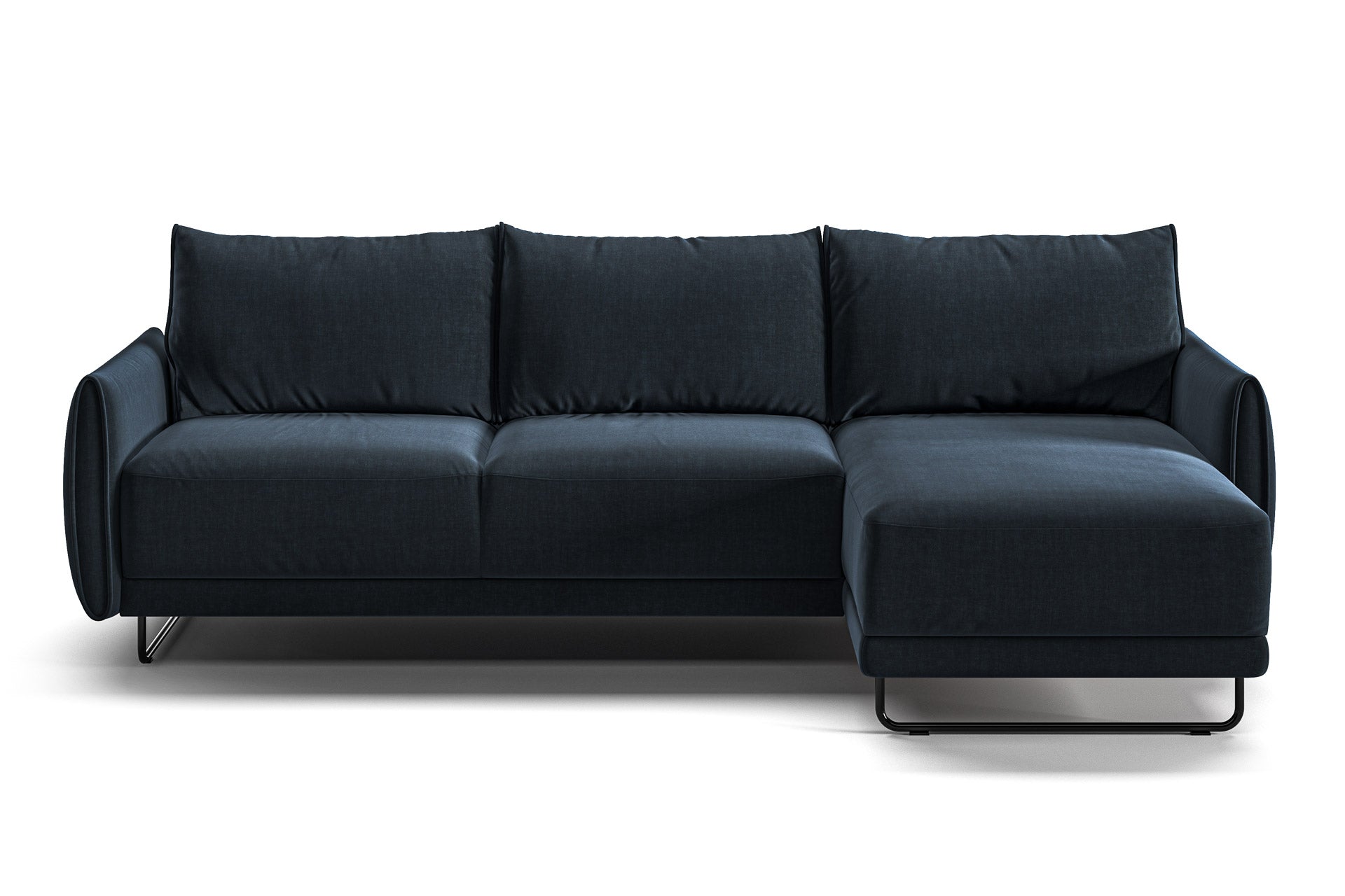 Luonto Dolphin Reversible Chaise Sleeper in Glamour 13 - Closed - front view