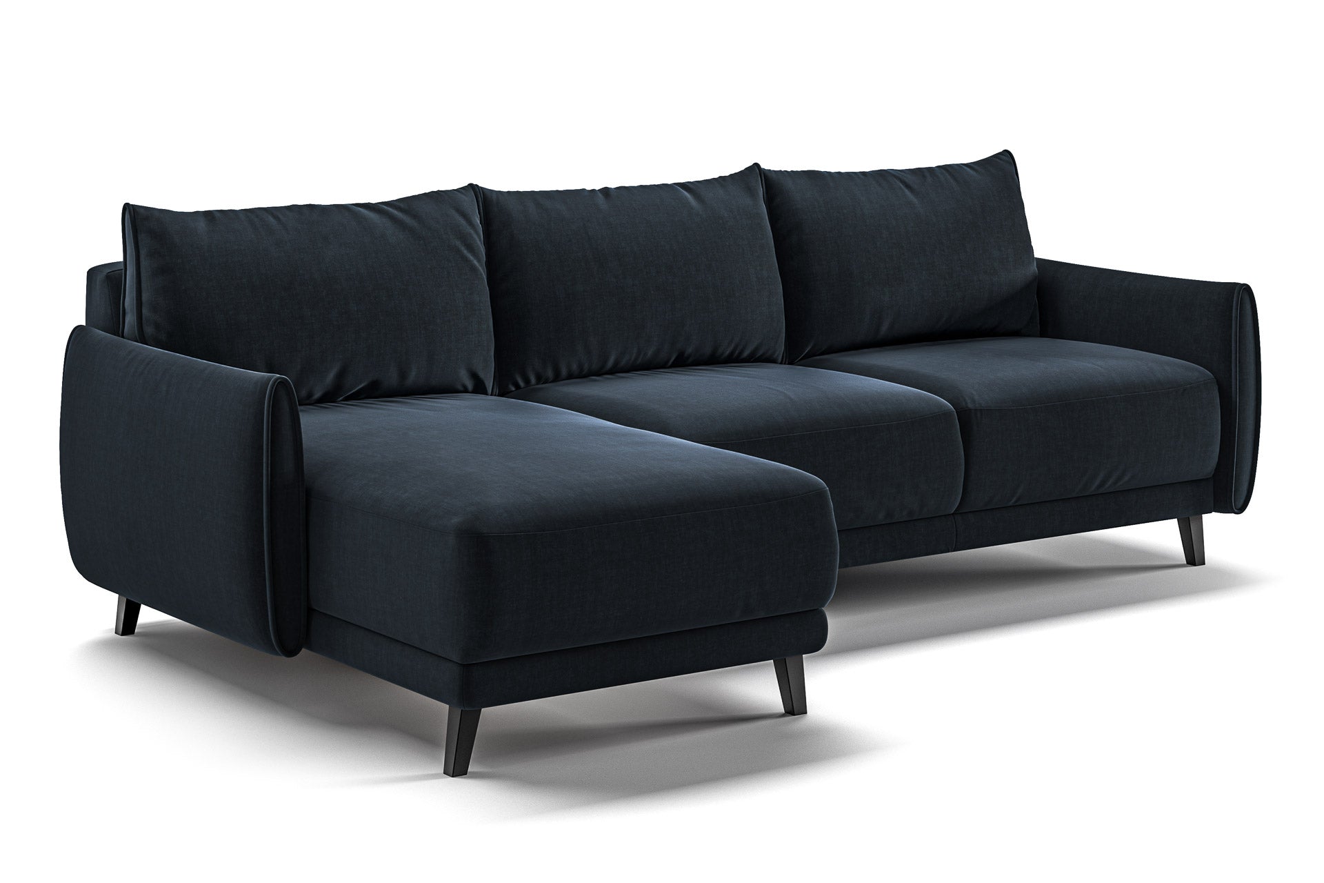 Luonto Dolphin Reversible Chaise Sleeper in Glamour 13 - Closed - angle view