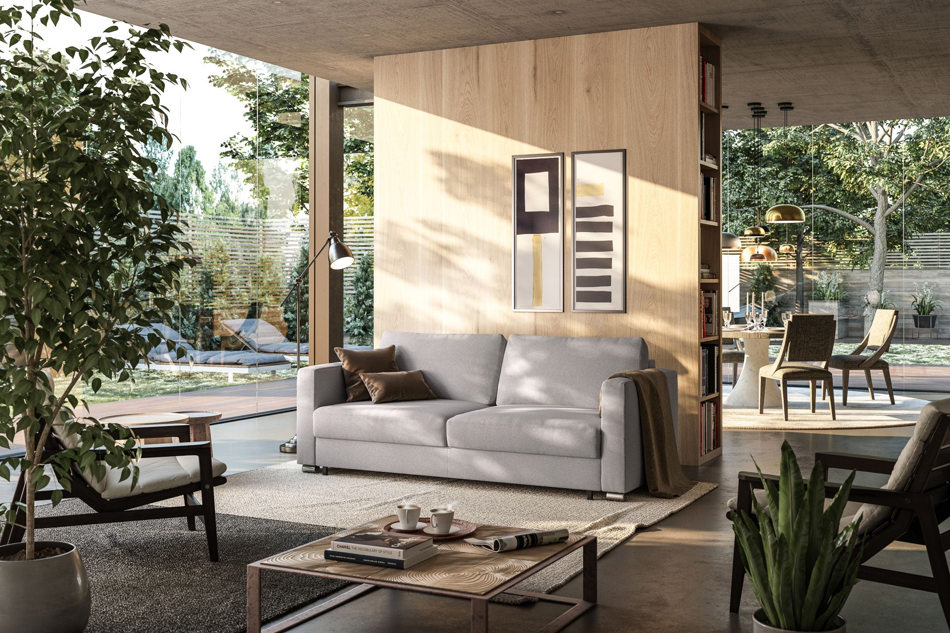 Luonto Fantasy Sleeper Sofa - Closed - lifestyle