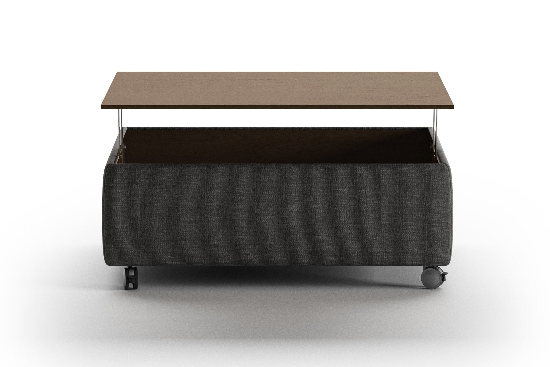 Luonto Functional Coffee Table in Oliver 515 - Open - front view