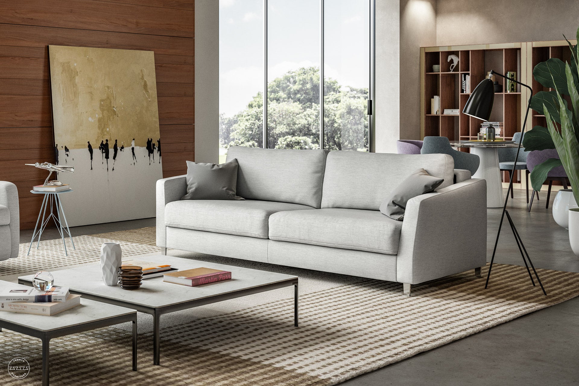Luonto Monika Sleeper Sofa in Oliver 173 - Closed - lifestyle