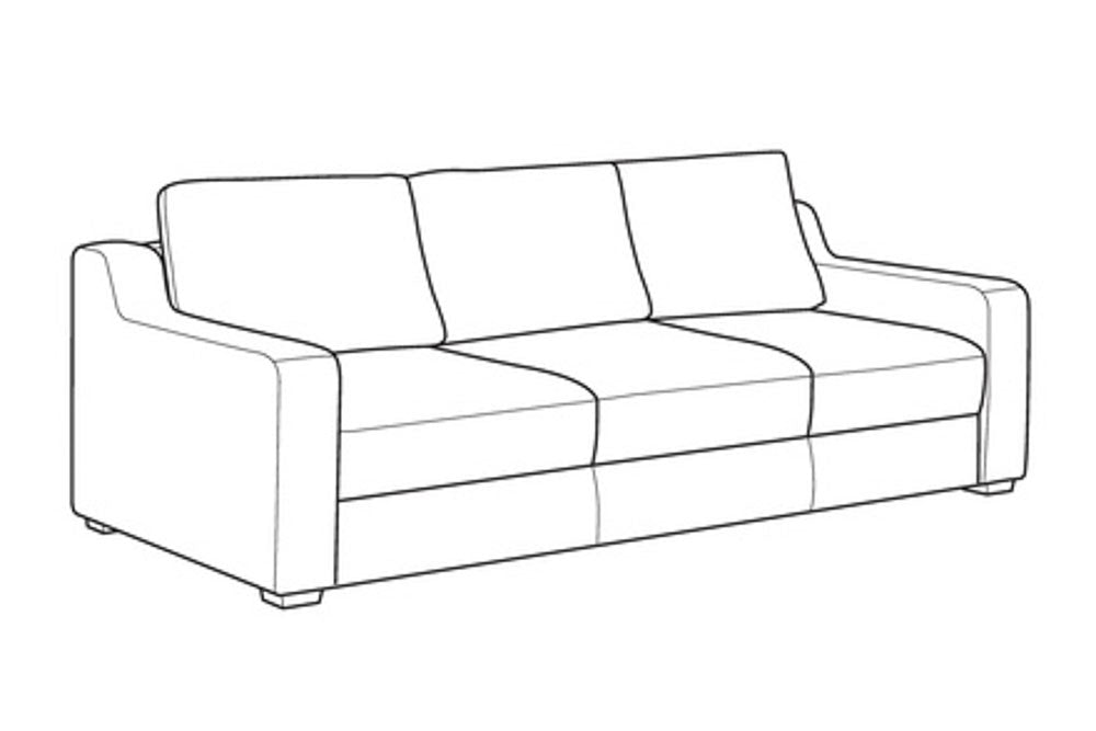 Custom Luonto Meri Sleeper Sofa with Easy Deluxe Function