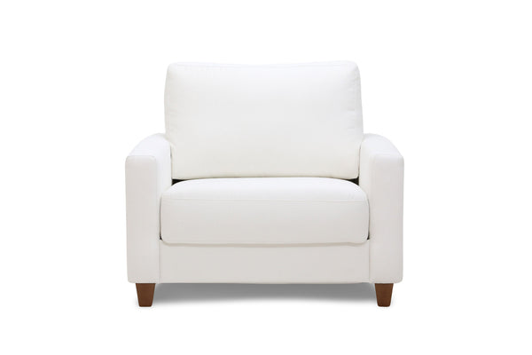 Sleeper: Nico · Size: Cot · Fabric: Recover 34 · Leg: Walnut