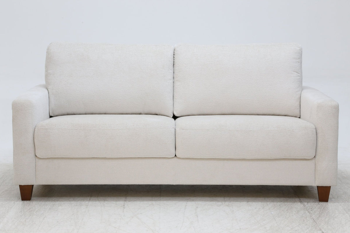 Sleeper: Nico · Size: Queen · Fabric: Harmony 02 · Leg: Walnut